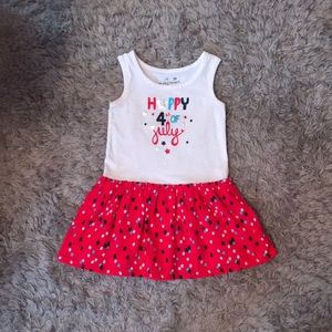 Jumping bean toddler 4th July Dress